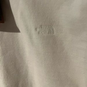 North face white sweater used